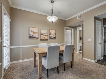 Separate dining room area